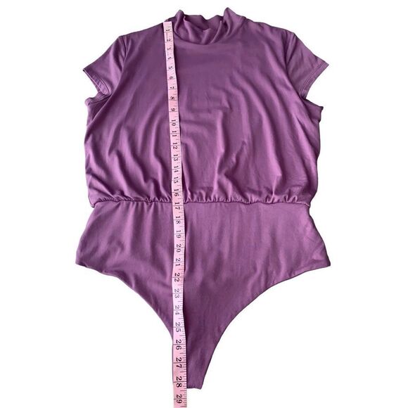 Susana Monaco Mock Neck Thong Bodysuit - Picture 10 of 12